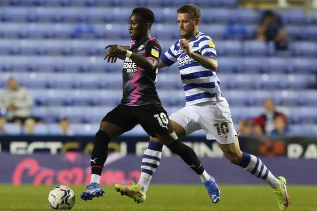 Action from Reading v Posh earlier this season.