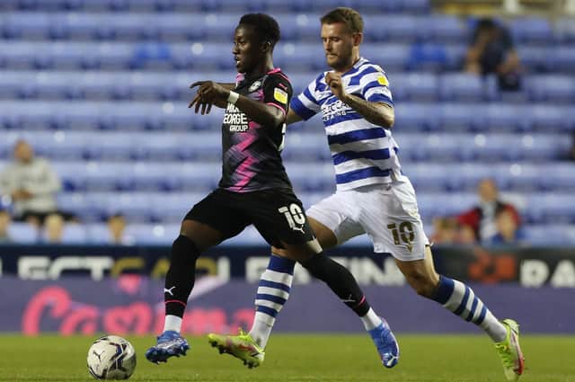 Action from Reading v Posh earlier this season.