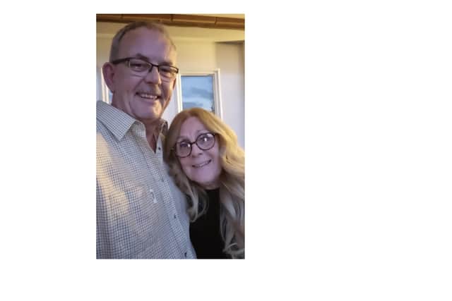 David with his wife, Belinda.