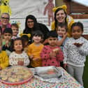 Children in Need 2021. Youngsters and staff at the Shining Stars day nursery, Garton End Road EMN-211119-144429009