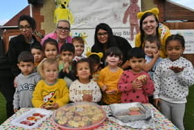 Children in Need 2021. Youngsters and staff at the Shining Stars day nursery, Garton End Road EMN-211119-144429009