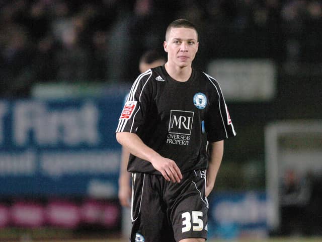 James Chester on his Posh debut in 2009.