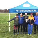 Eastern Counties Cross Country champions, from left, Paul Parkin, Simon Fell, Luke Brown, Steve Hall, Dan Lewis and Alex Gibb.