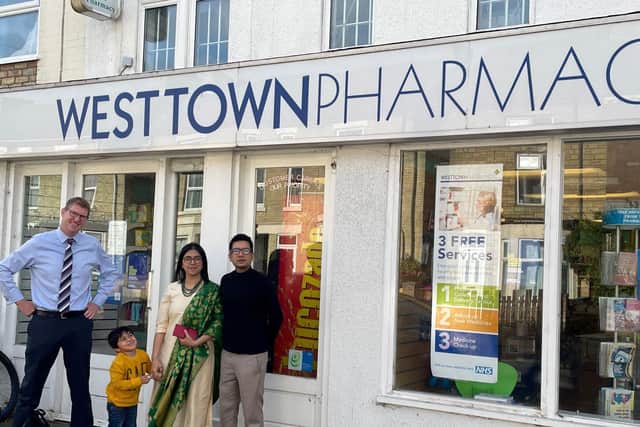 Mark Page, from Christie & Co, and new owners