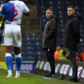 Peterborough United manager Darren Ferguson watches on from the touchline during the defeat at Blackburn Rovers. Photo: Joe Dent/theposh.com.