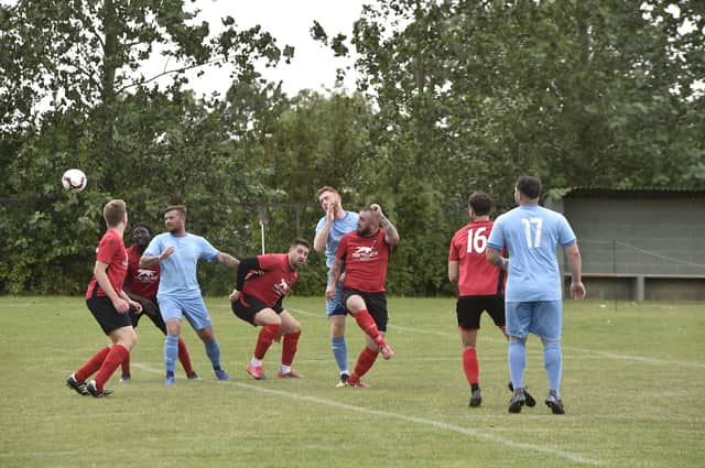 Action from a Stilton United match earlier this season.