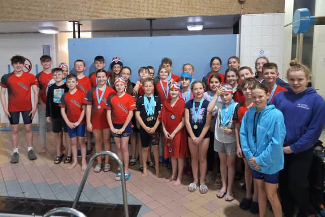 Deepings Swimming Club members at Spalding.