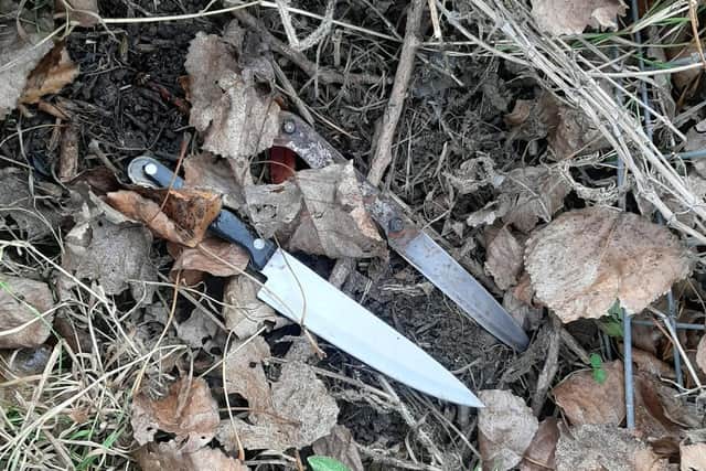 Two knives were found in Stanground.