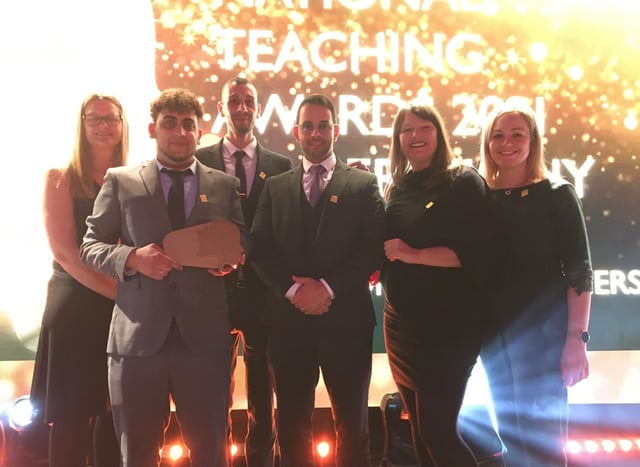 Queen Katharine Academy teachers celebrated the win at the National Teaching Awards.