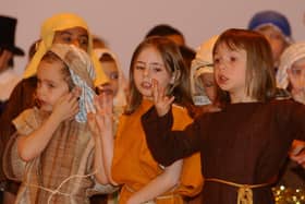 Pupils at Heritage Park Primary School (Park Farm) perform their Nativity Play.