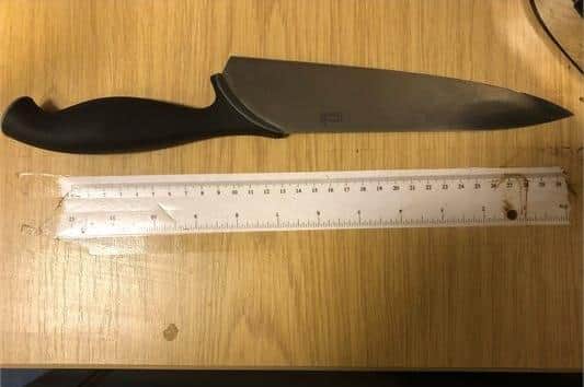 The knife found on Thomas Smiley.