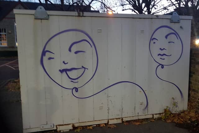Street art in Brook Street car park. Photo: David Lew.