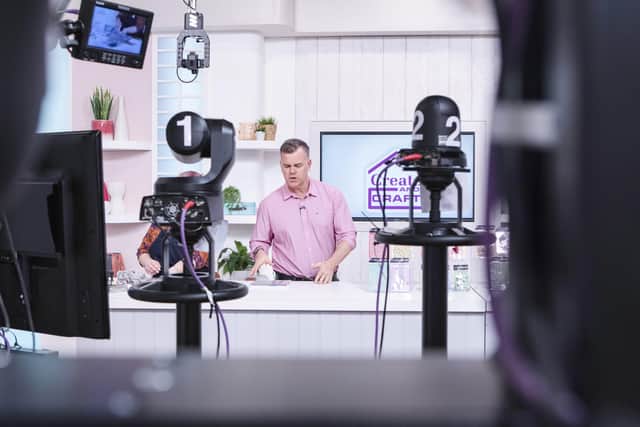 In the studio at Create and Craft