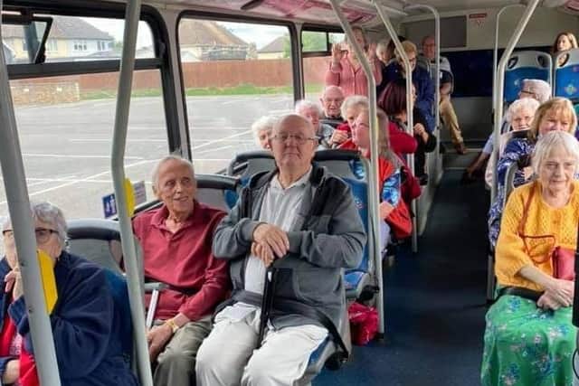 The minibus was used to transport elderly members of the community on day trips, shopping and even delivered meals to those who were isolated.