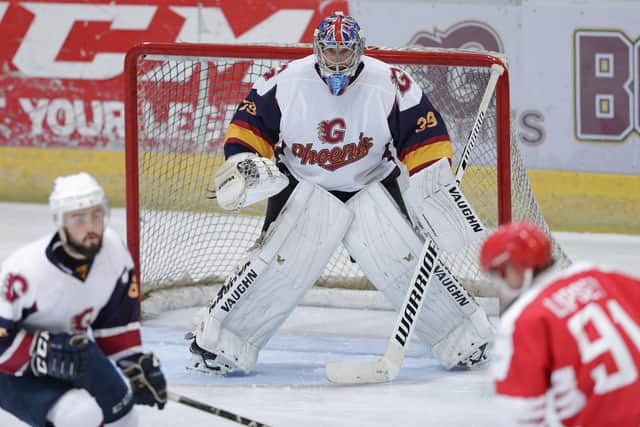 Petr Cech in action for Guildford Phoenix. Photo: Henry Browne/Getty Images.
