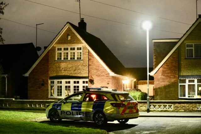 Police at the scene