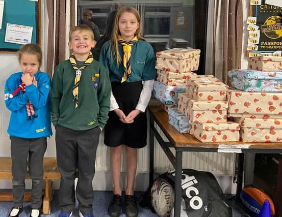 The Werrington Scout group donated dozens of boxes.
