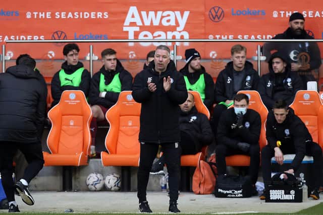 Posh manager Darren Ferguson at Blackpool. Photo: Joe Dent/theposh.com