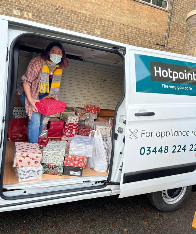 Sarah's shoebox appeal has brought joy to residents for the third year running.