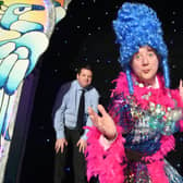 Peterborough MP Paul Bristow has some fun at the Cresset panto -  Beauty and the Beast EMN-211222-170413009