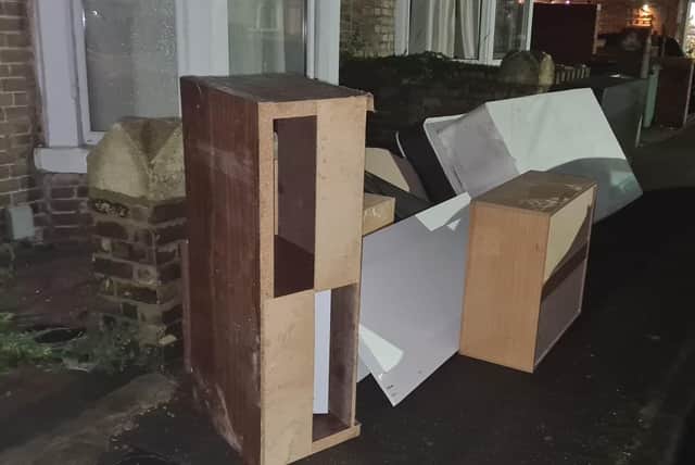 Fly-tipping reported by residents in Millfield.