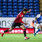 Nathan Thompson in action for Posh.