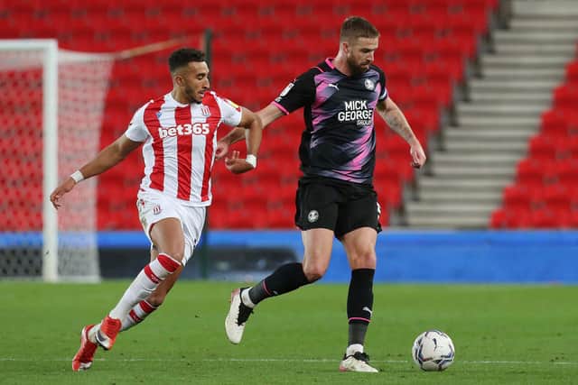 Mark Beevers in action for Posh.