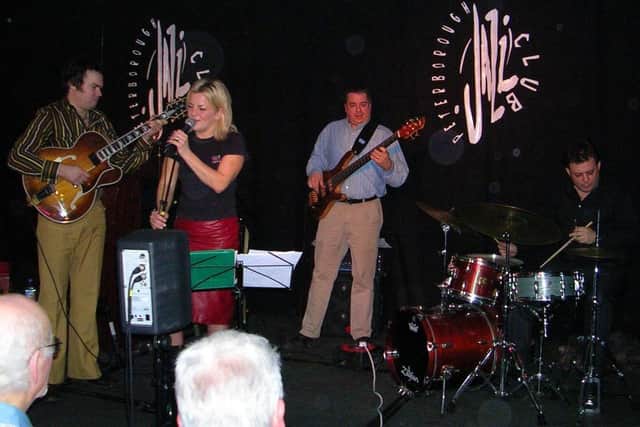 Claire Martin performing at Peterborough Jazz Club