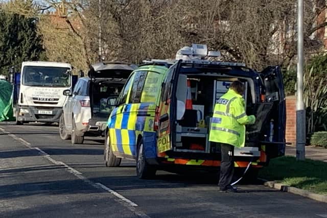 Police are carrying out investigations in Glapthorn Road.
