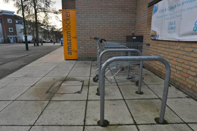 The bike rack at Eagle Way, Hampton.