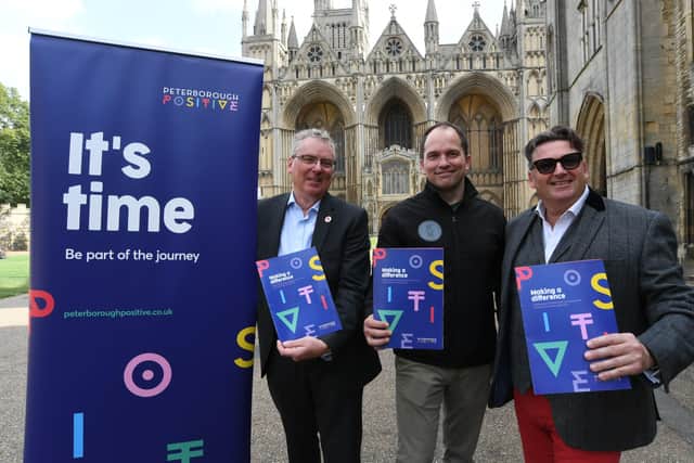 Mark Broadhead, Gareth Norman and Dave Cramp with the   BID Ballot launch