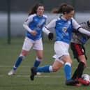 Hannah Hipwell in action for Posh Women against Wem Town in December.