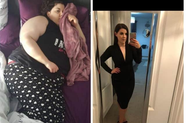 Sian Varone. Before and after her transformation.