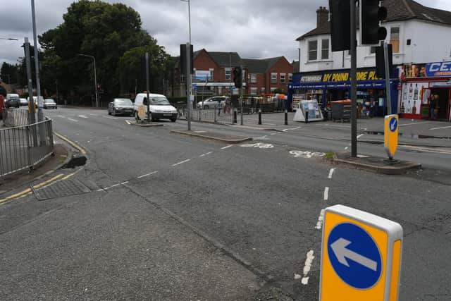 The junction of Lincoln Road and Taverners Road, Peterborough which is due for improvements.