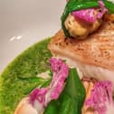 Roast cod, cauliflower, spinach & smoked mussels from the Olive Branch's Lunch For Even Less menu.