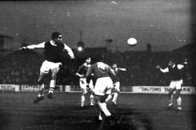 FA Cup action from Posh v QPR at London Road in December, 1964. The photo was supplied by Peter Deakin who scored both Posh goals in a 2-1 win in front of over 15,000 fans.