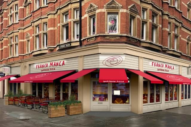 An illustration by Technical Signs of how the restaurant will look