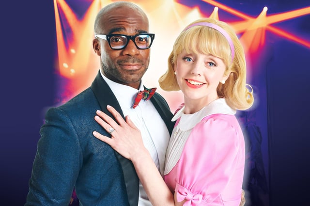 Ore Oduba stars as Brad with Haley Flaherty as Janet in The Rocky Horror Show at New Theatre next month. Picture by Shaun Webb