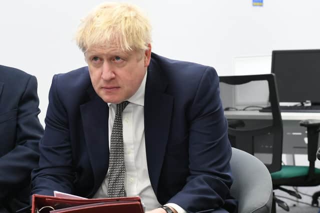 Prime Minister Boris Johnson visiting Peterborough. EMN-220601-185427009