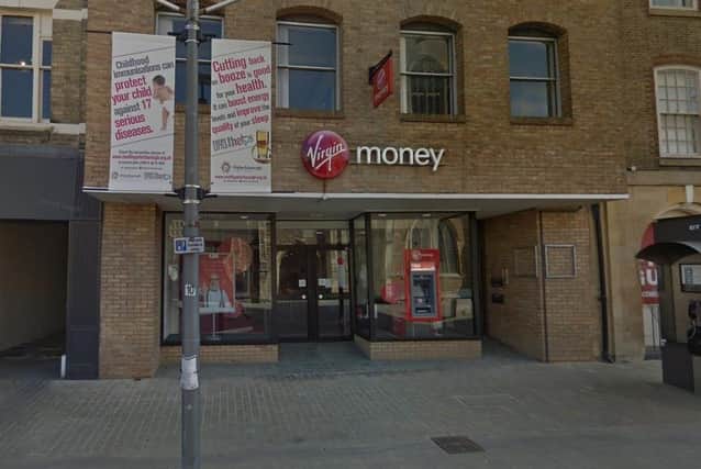 The existing Virgin Money shop front on Church Street.
