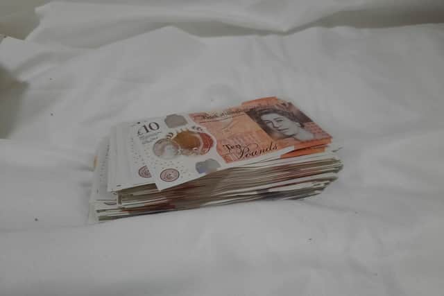 Items seized in the operation by police