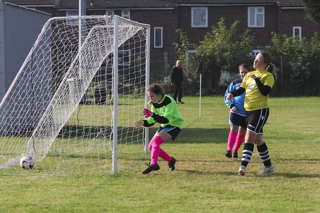 Tia Smith scored a double hat-trick for Stanground Under 12s against Saffron Walden.
