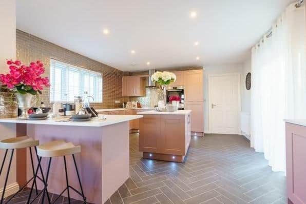 Interior of the Cheltenham style show home at Abbey Park in Thorney.