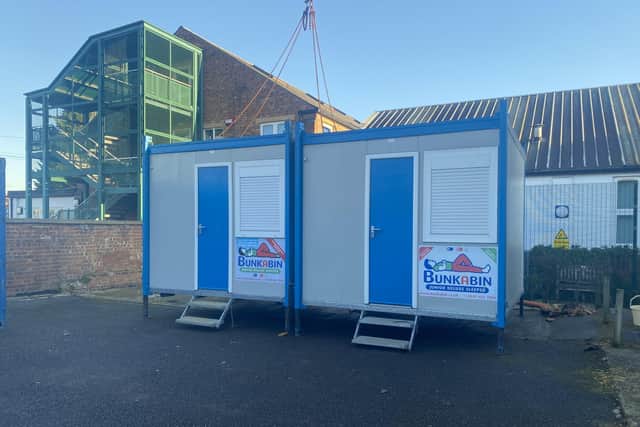 The cabins will provide emergency shelter for rough sleepers