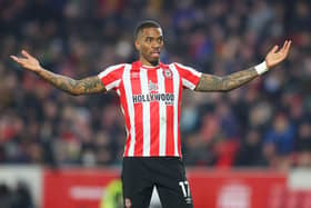 New-look Ivan Toney playing for Brentford against Wolves on Saturday. Photo: Catherine Ivill/Getty Images.