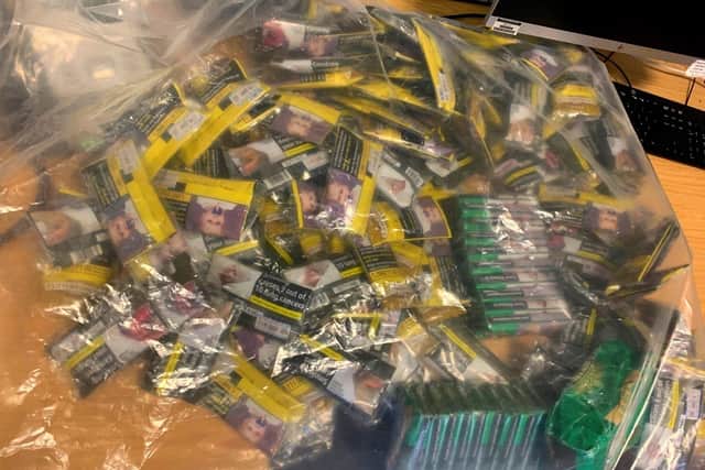 Some of the suspected stolen tobacco