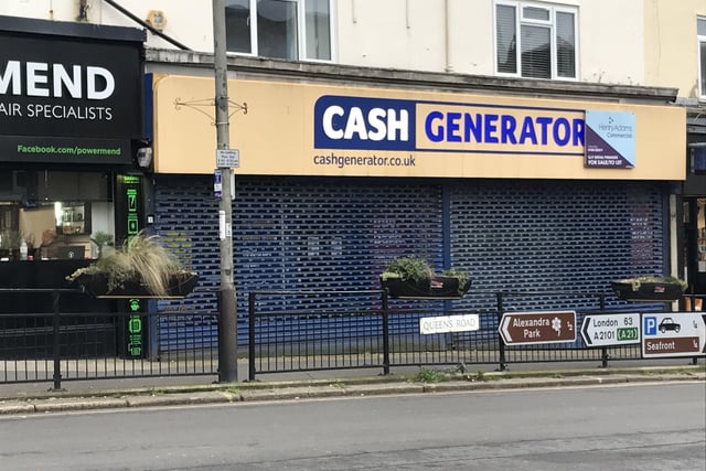 The former Cash Generator store in Queens Road, Hastings.