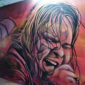 Nathan Murdoch's Meat Loaf mural in Peterborough's 'Grafiti tunnel.'