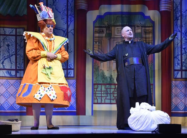 Two of the stars of the record-breaking Aladdin panto at the New Theatre