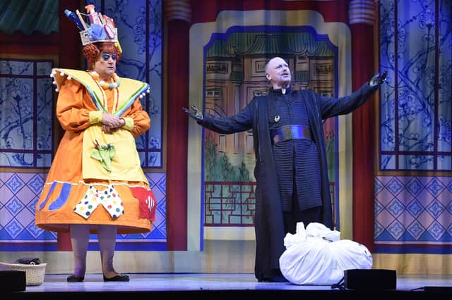 Two of the stars of the record-breaking Aladdin panto at the New Theatre